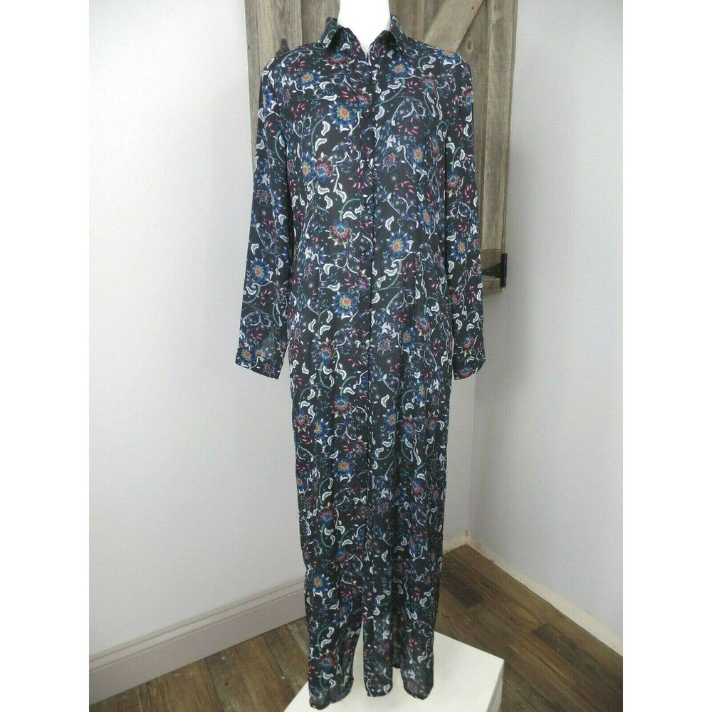 Girls On Film Floral Fully Length Duster Top